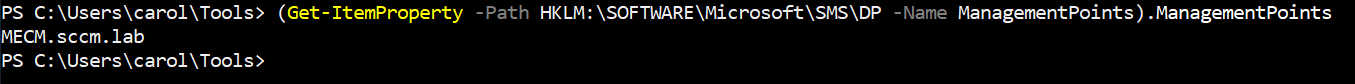 Get-ItemProperty command output