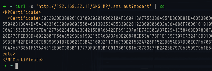 MPCert output