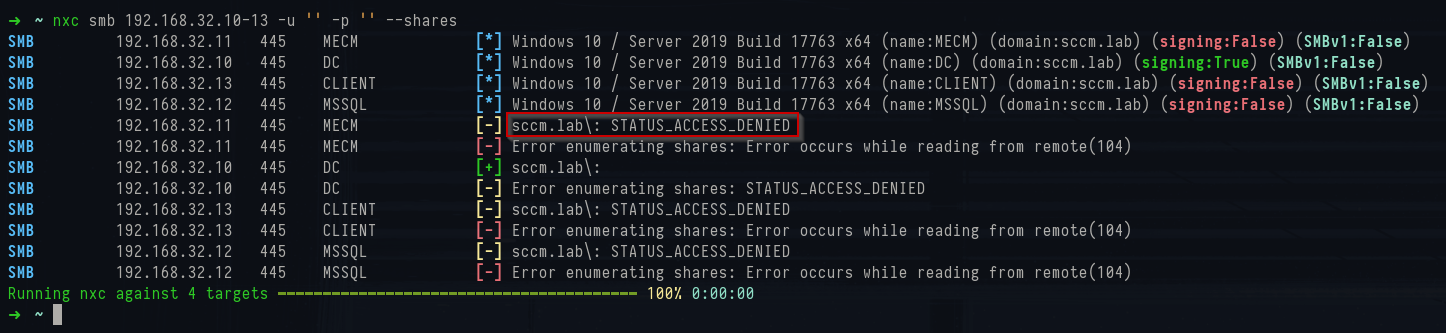 NetExec anonymous share access