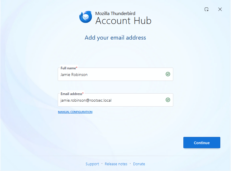 Thunderbird launcher