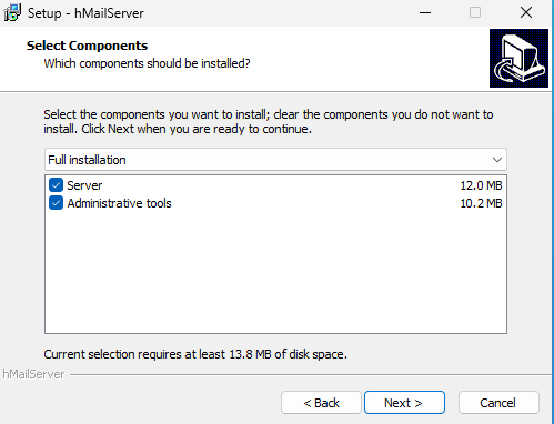 hMailServer full installation