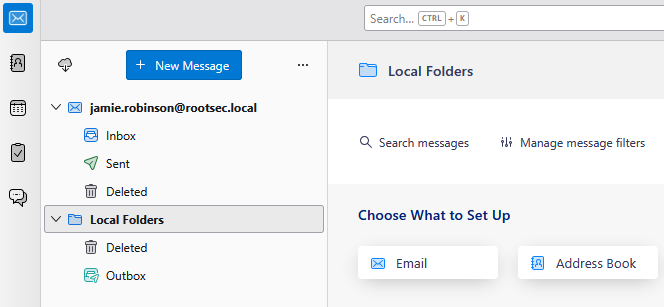 User inbox added