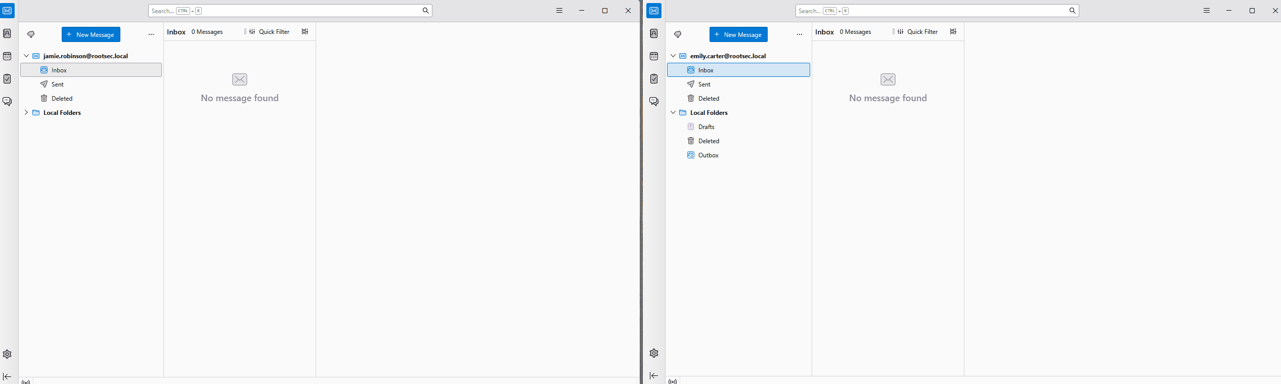 Demo email conversation