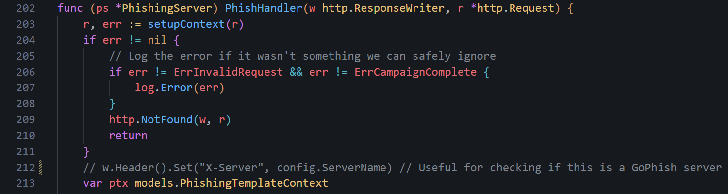 X-Server header commented