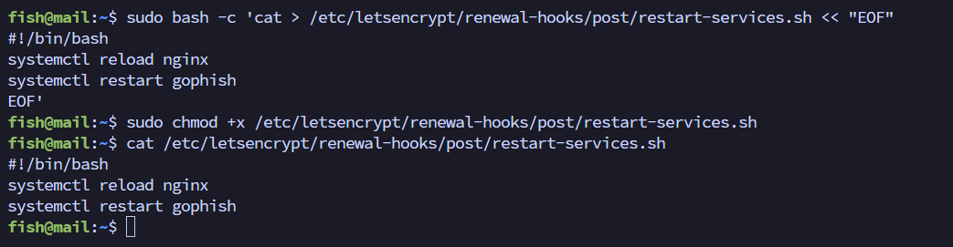 Services restart script