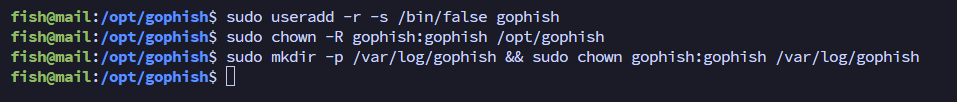 GoPhish ownership changed