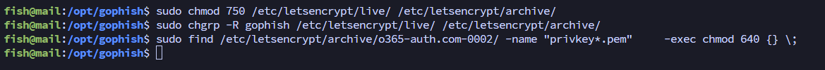 LetsEncrypt permissions changed