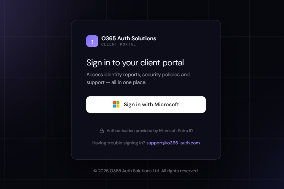 Branded client portal