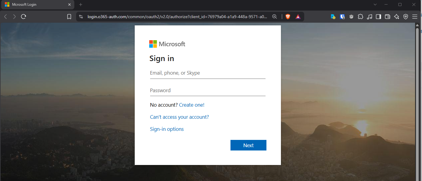 Landing Page Opened