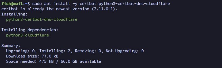 Cloudflare apt installation
