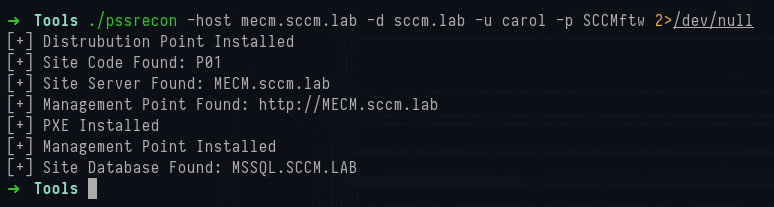 PSSrecon output
